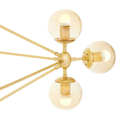 Abira Fifteen Arm Gold Finish Pendant Light - Image 8