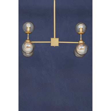 Abira Six Arm Gold Finish Pendant Light - Image 4