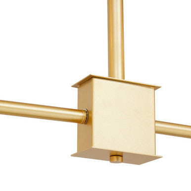 Abira Six Arm Gold Finish Pendant Light