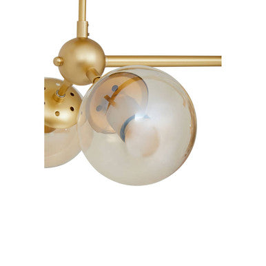 Abira Six Arm Gold Finish Pendant Light - Image 8