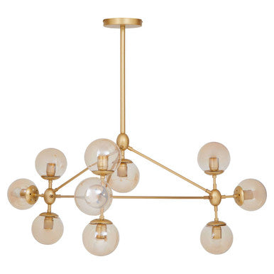 Abira Gold 10 Arm Pendant Light - Image 4