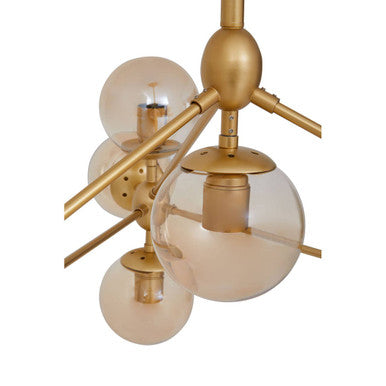 Abira Gold 10 Arm Pendant Light