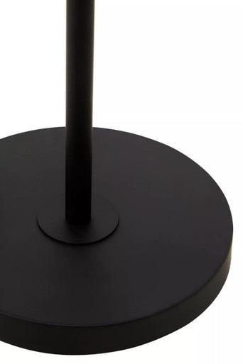 Hutchinson Clear Crystal Floor Lamp with Black Metal - Image 4