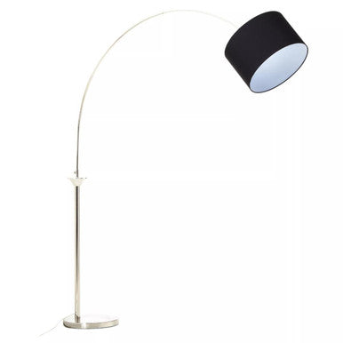Hubert Satin Nickel Finish Metal Floor Lamp - Image 3