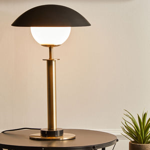 Octavia Gold Finish Metal Table Lamp
