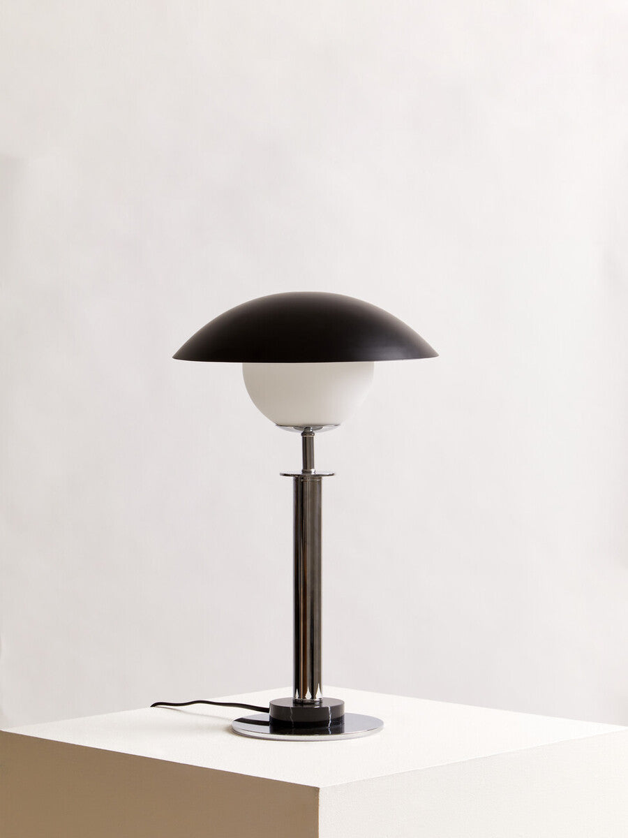 Octavia Silver Finish Metal Table Lamp - Image 3