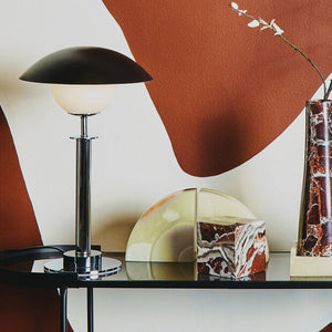 Octavia Silver Finish Metal Table Lamp