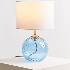 Noa Blue Glass Table Lamp