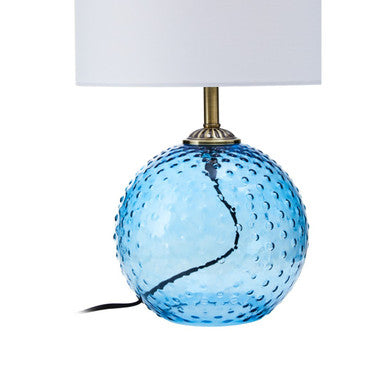 Noa Blue Glass Table Lamp - Image 5