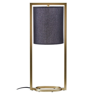Lara Black Shade With Gold Finish Metal Frame Table Lamp - Image 3