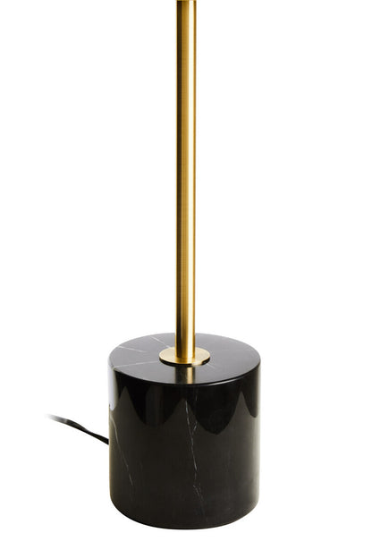 Murdoch Brushed Brass Table Lamp with Black Marble Base