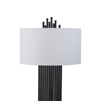 Impero Table Lamp With White Linen Shade - Image 6