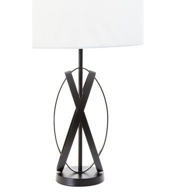Zaina Black Cross Table Lamp - Image 5