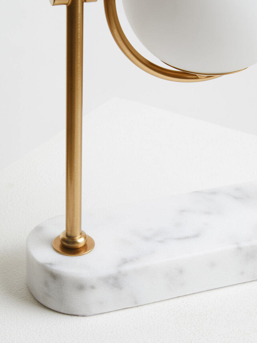 Zalika Marble And Gold Orb Table Lamp - Image 7