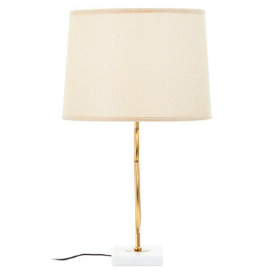 Zara White And Gold Circles Table Lamp - Image 3
