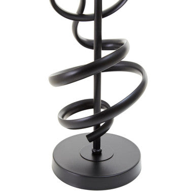 Zavi Matte Black Squiggle Table Lamp - Image 9