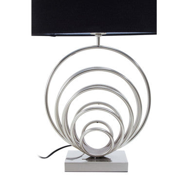 Zayda Brushed Chrome Sphere Table Lamp - Image 4