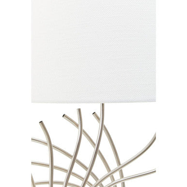 Zaha Brushed Chrome Spoke Table Lamp - Image 7