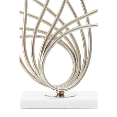 Zaha Brushed Chrome Spoke Table Lamp - Image 8