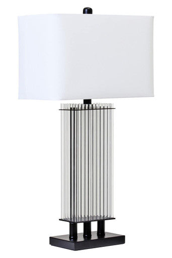 Elana Table Lamp With Matte Black Base