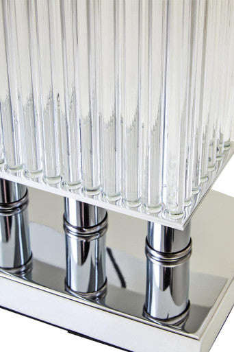 Elana Table Lamp With Matte Silver Base