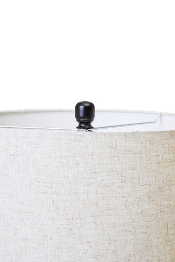 Eman Matte Black and Ivory Table Lamp - Image 6