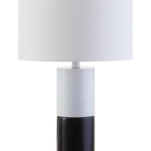 Black and White Marble Table Lamp | Eben