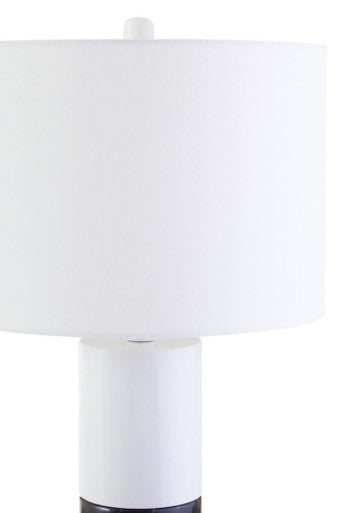 Eben Black and White Marble Table Lamp - Image 3