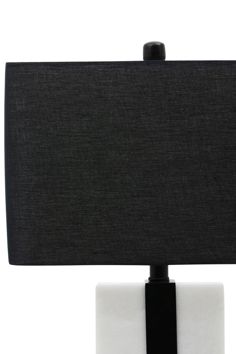 Elvie Black and White Marble Table Lamp - Image 4