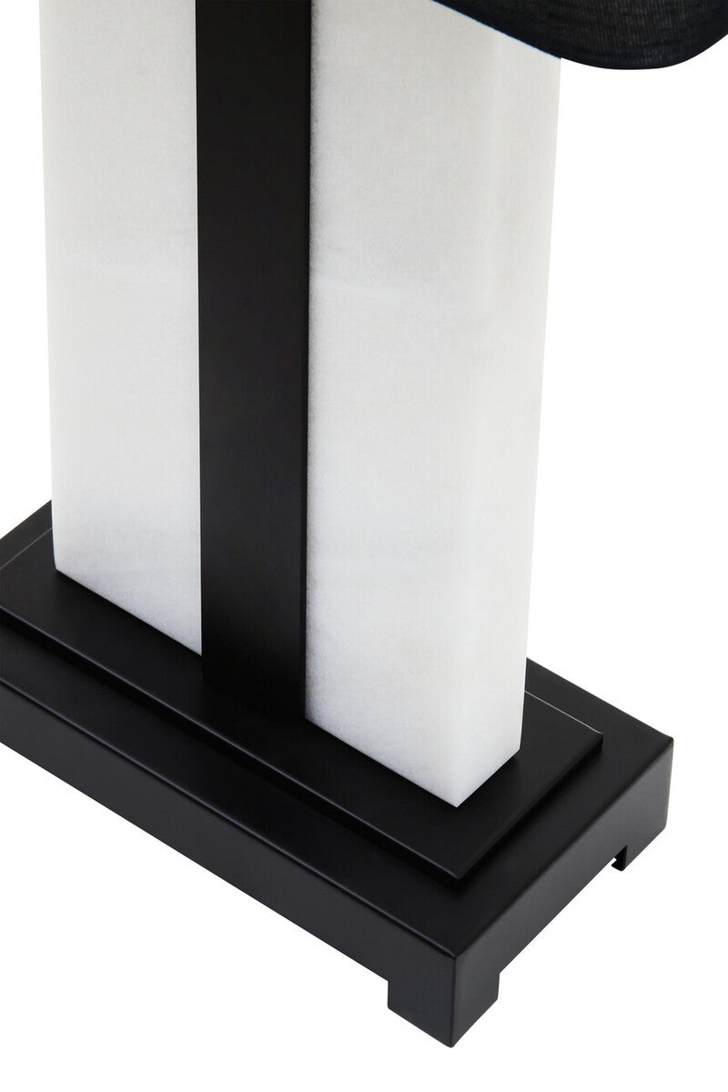 Elvie Black and White Marble Table Lamp - Image 5