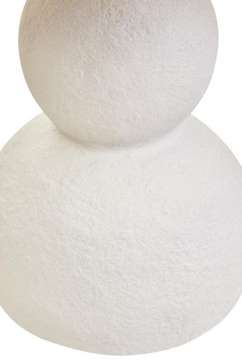 Carta 44cm White Papier Mache Table Lamp