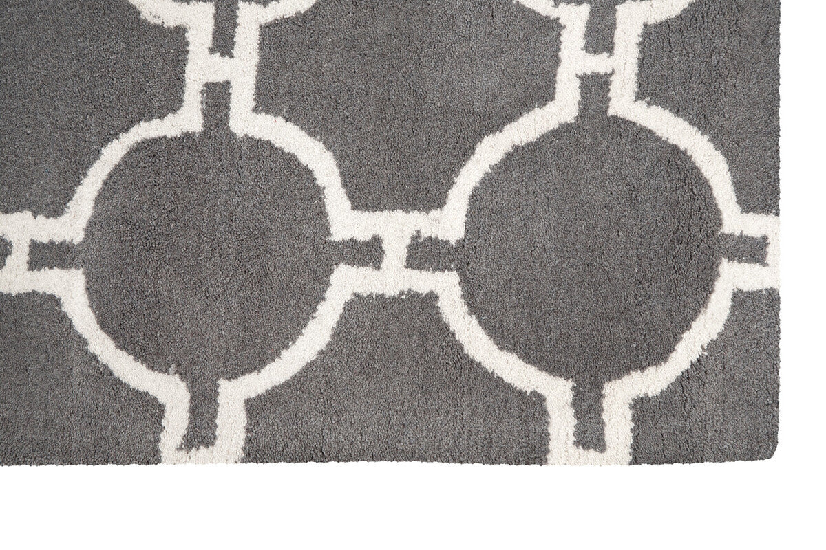 Bosie Kensington Grey &amp; white rug