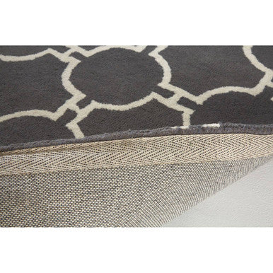 Bosie Kensington Grey &amp; white rug