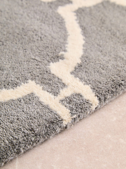 Bosie Kensington Townhouse Large Grey Hand Woven Rug