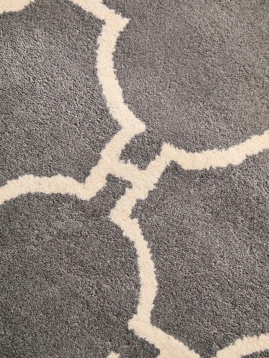 Bosie Kensington Townhouse Large Grey Hand Woven Rug