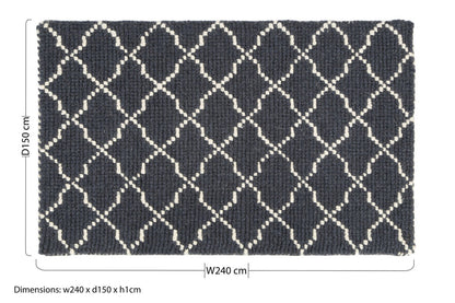 Bosie Kensington Townhouse Large Diamond Lattice Rug