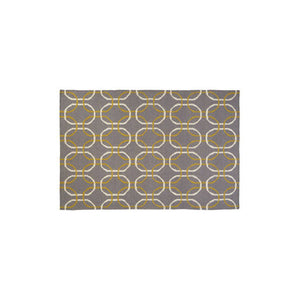 Bosie Grey White and Green Rug | Oslo