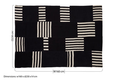 Bosie Black And White Rug