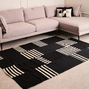 Bosie Black And White Rug