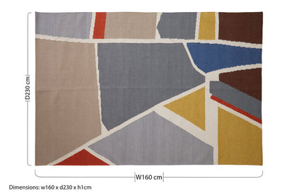 Bosie Villon Abstract Art Rug