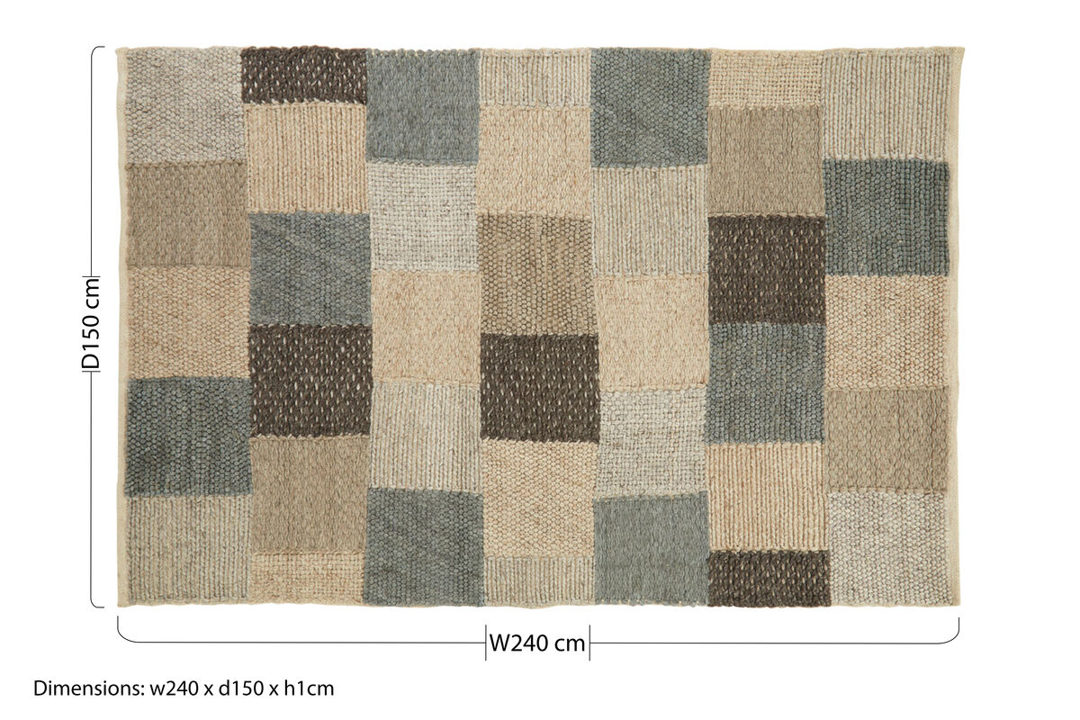 Bosie Jango Large Grid Design Rug