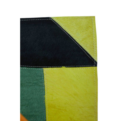 Bosie Safira Small Botanical Hair on Leather Rug - Image 6