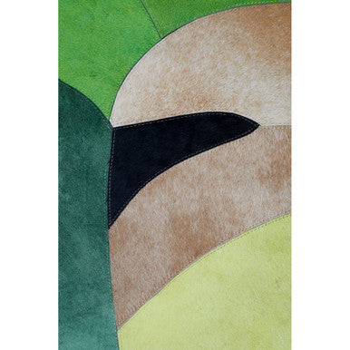 Bosie Safira Large Botanical Hair on Leather Rug - Image 7