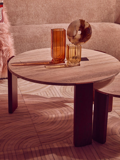 Bosie Safira Large Natural Hair On Leather Rug