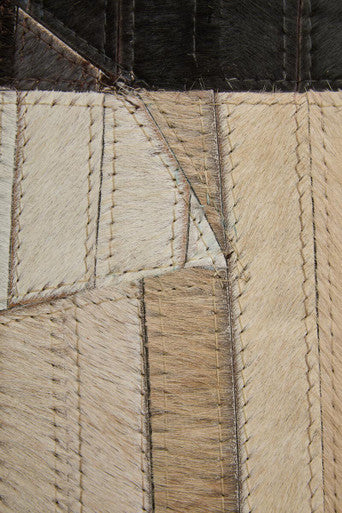 Bosie Safira Small Abstract Hair On Leather Rug - Image 6