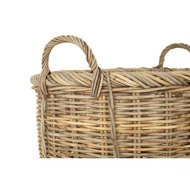 Argento Set Of 4 Kubu Natural Rattan Storage Baskets