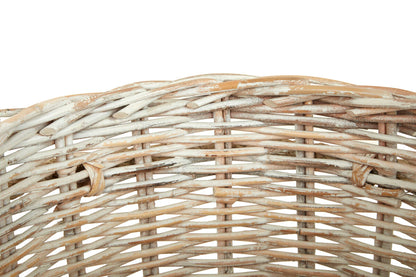 Argento Whitewash Rattan Storage Baskets - Image 4