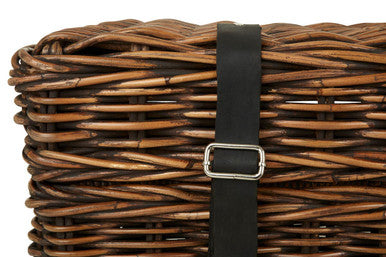 Argento Brown Rattan Storage Trunks- set of 2