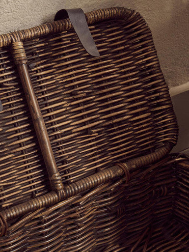 Argento Brown Rattan Storage Trunks -Set of 3