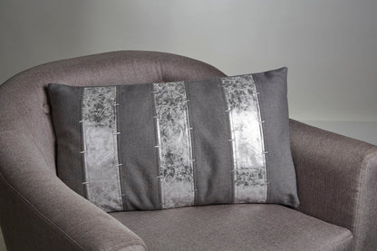 Bosie Kensington Townhouse Grey and Silver Cushion